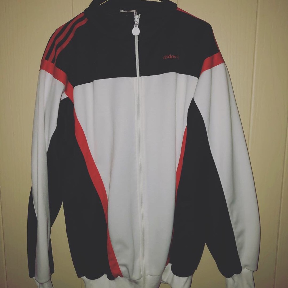 Adidas red/white/black jacket